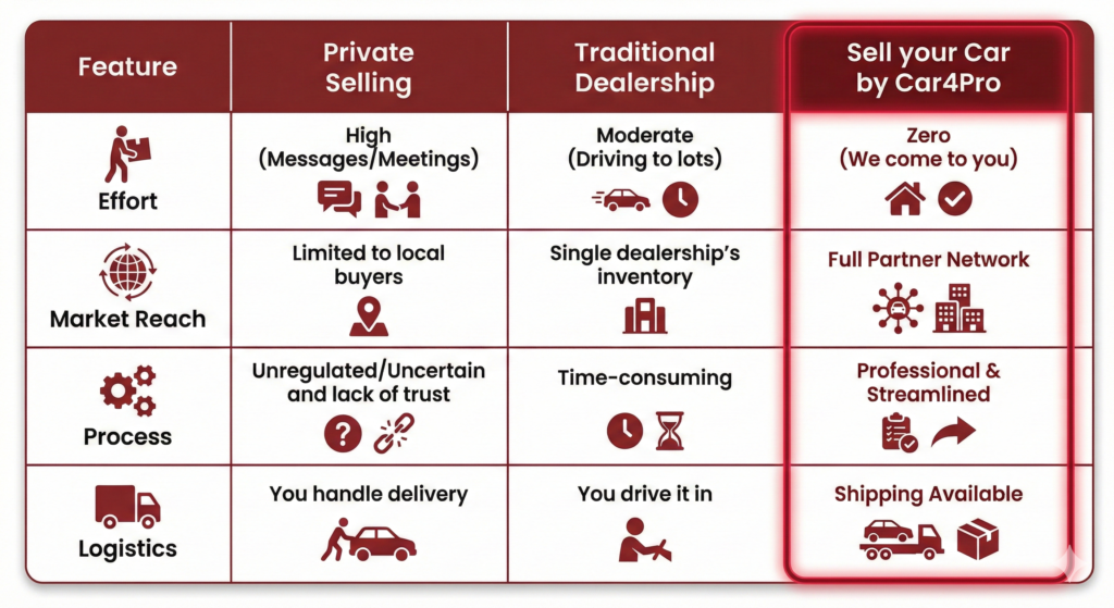 why choose car4pro to sell car