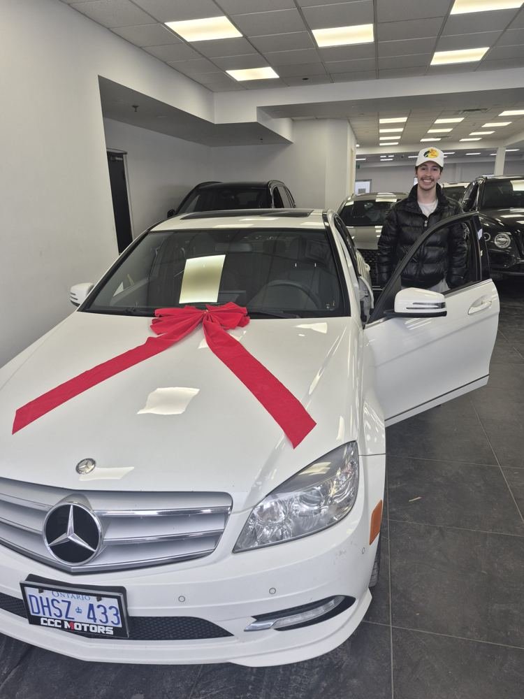 David A. with their 2011 Mercedes-Benz C250 at Car4Pro, Richmond Hill